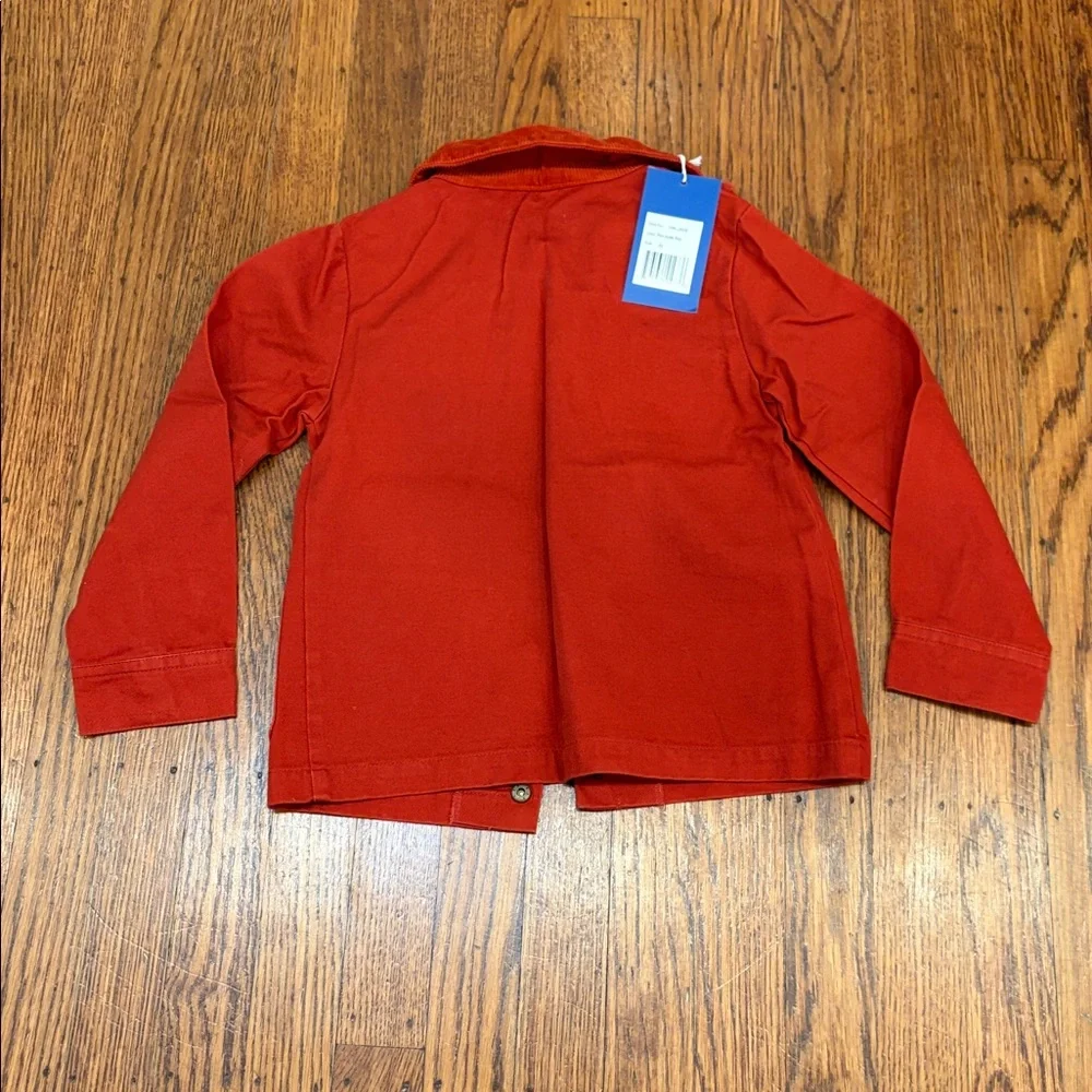 NWT Maison Me Asa Utility Jacket – Red Apple – Kids Size 5 – European Chic